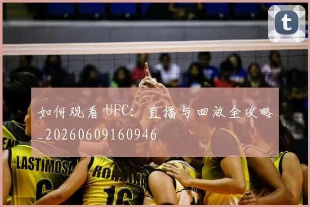 如何观看 UFC:直播与回放全攻略_20260609160946